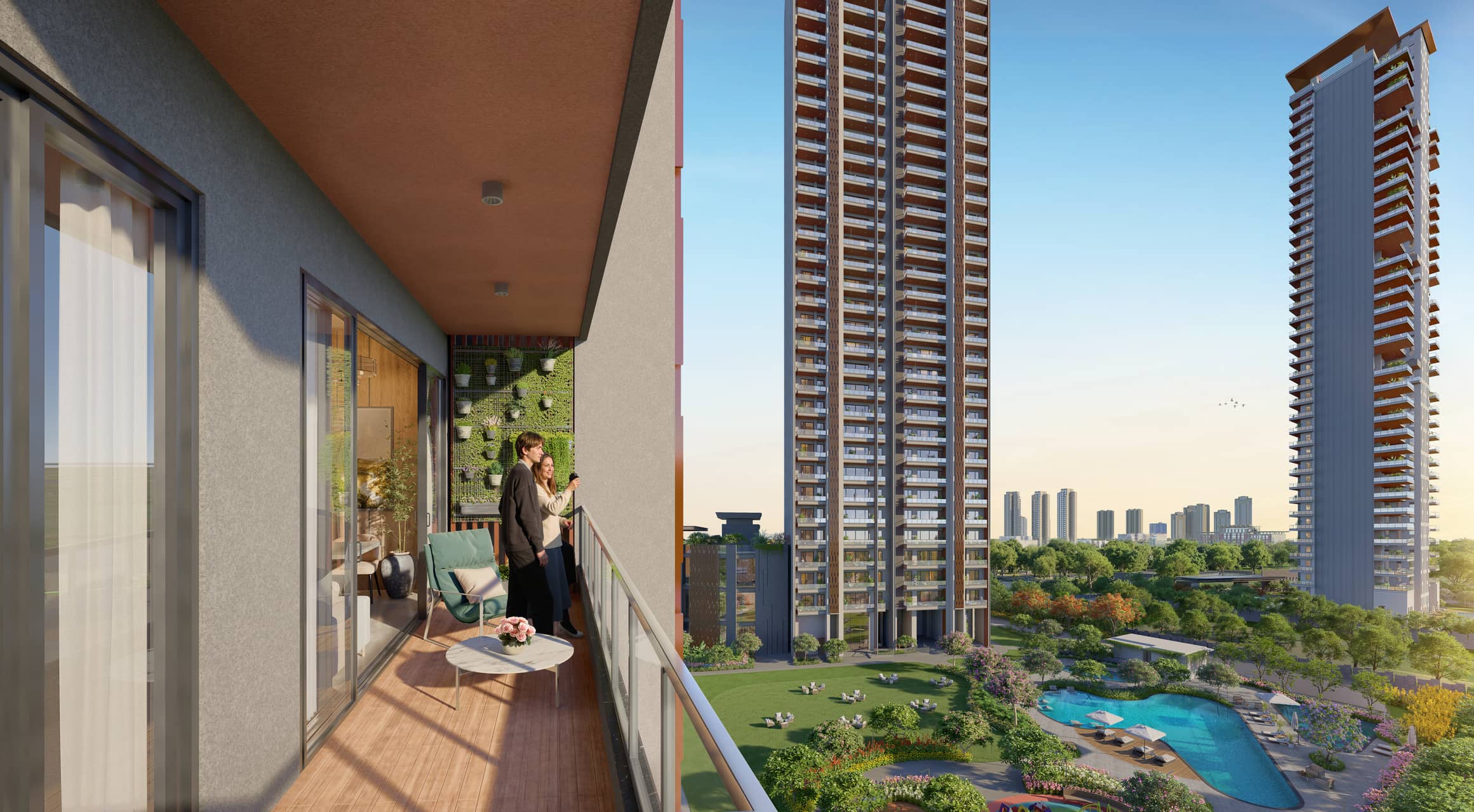 Signature Global Cloverdale SPR Sector 71, Gurgaon Cloverdale Balcony