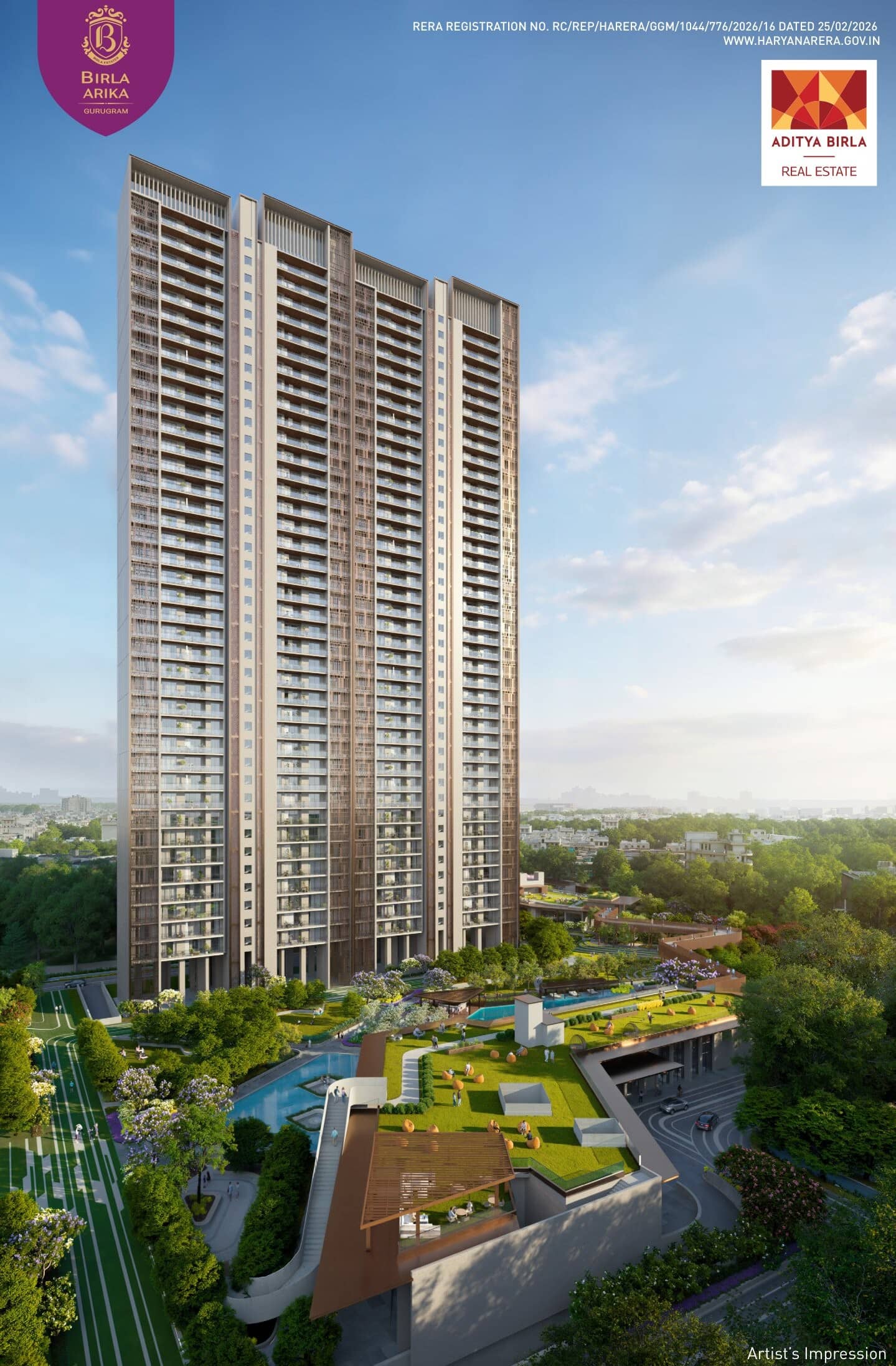 Birla Arika Phase 2 Sec 31, Gurgaon Birla Arika Elevation