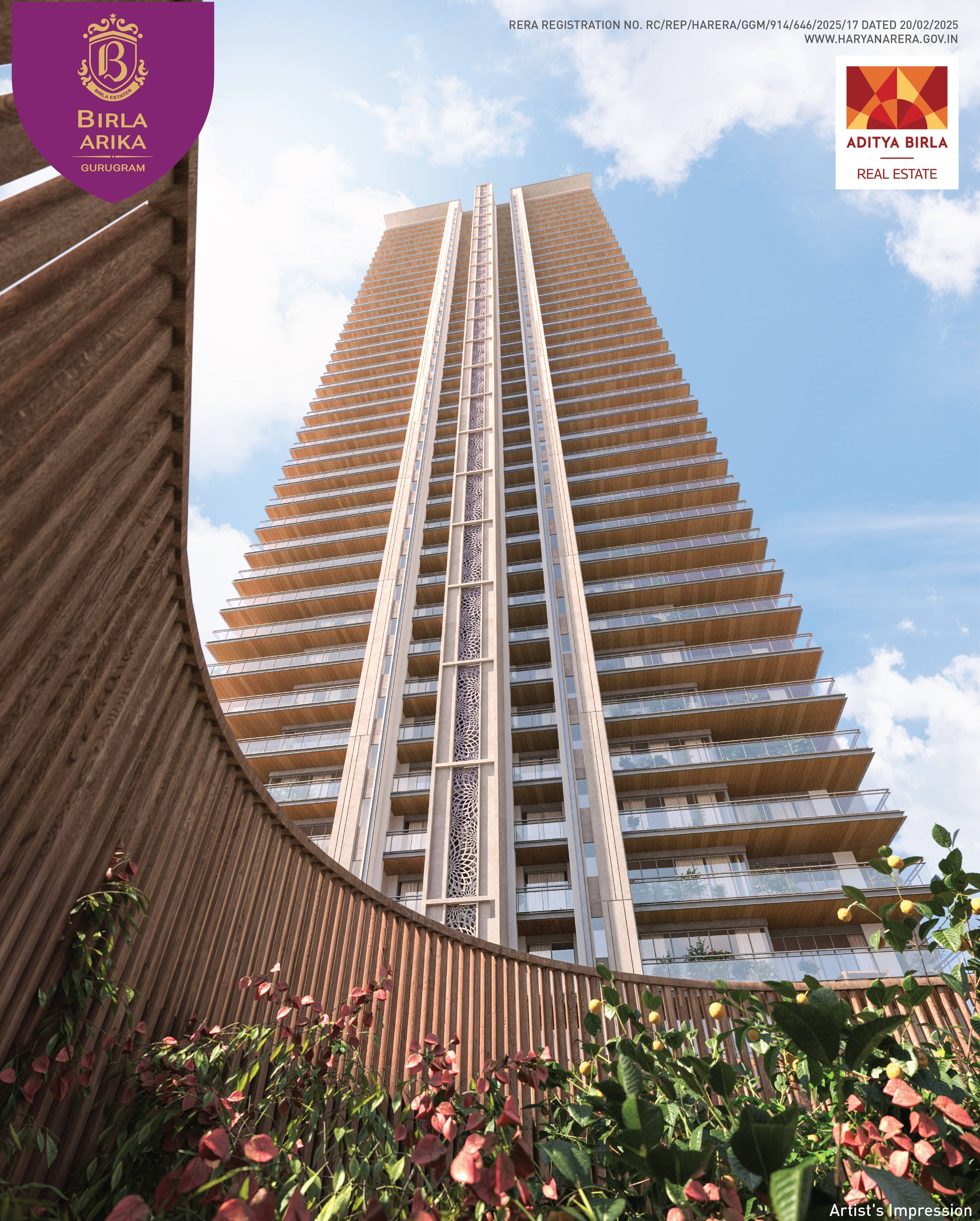 Birla Arika Phase 2 Sec 31, Gurgaon Birla Arika Elevation From Down