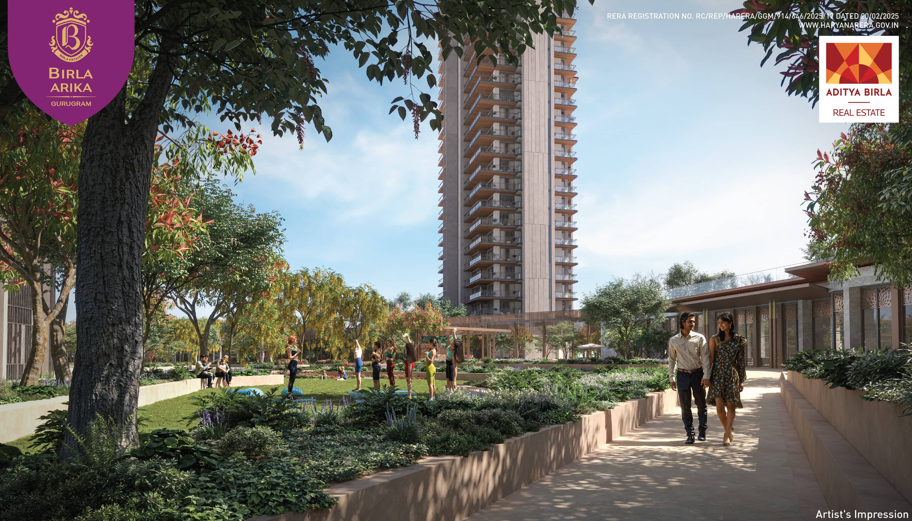 Birla Arika Phase 2 Sec 31, Gurgaon Birla Arika walking path