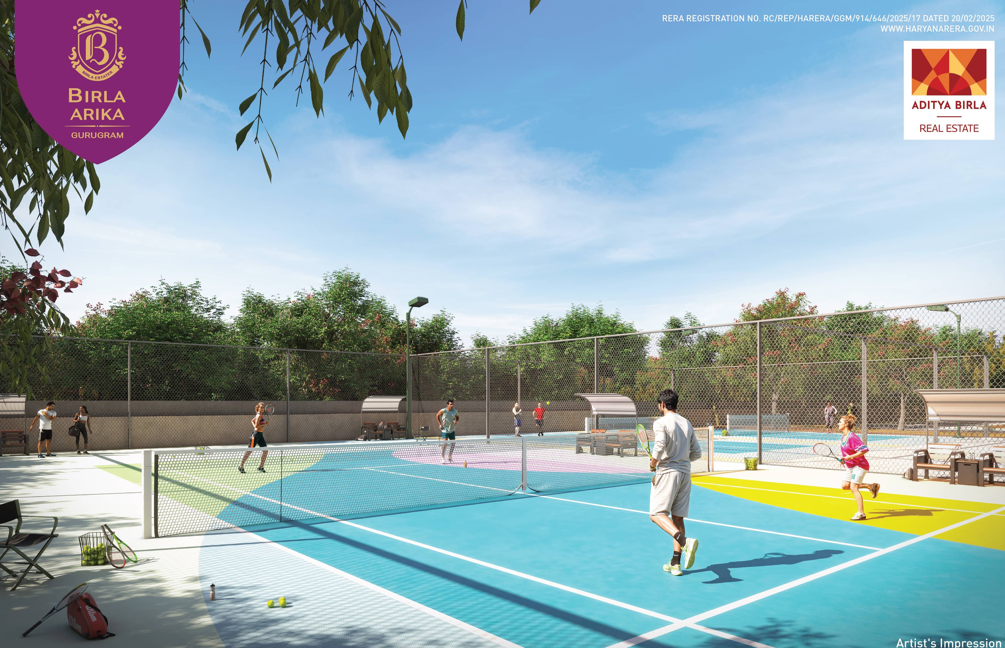 Birla Arika Phase 2 Sec 31, Gurgaon Birla Arika Tennis Court