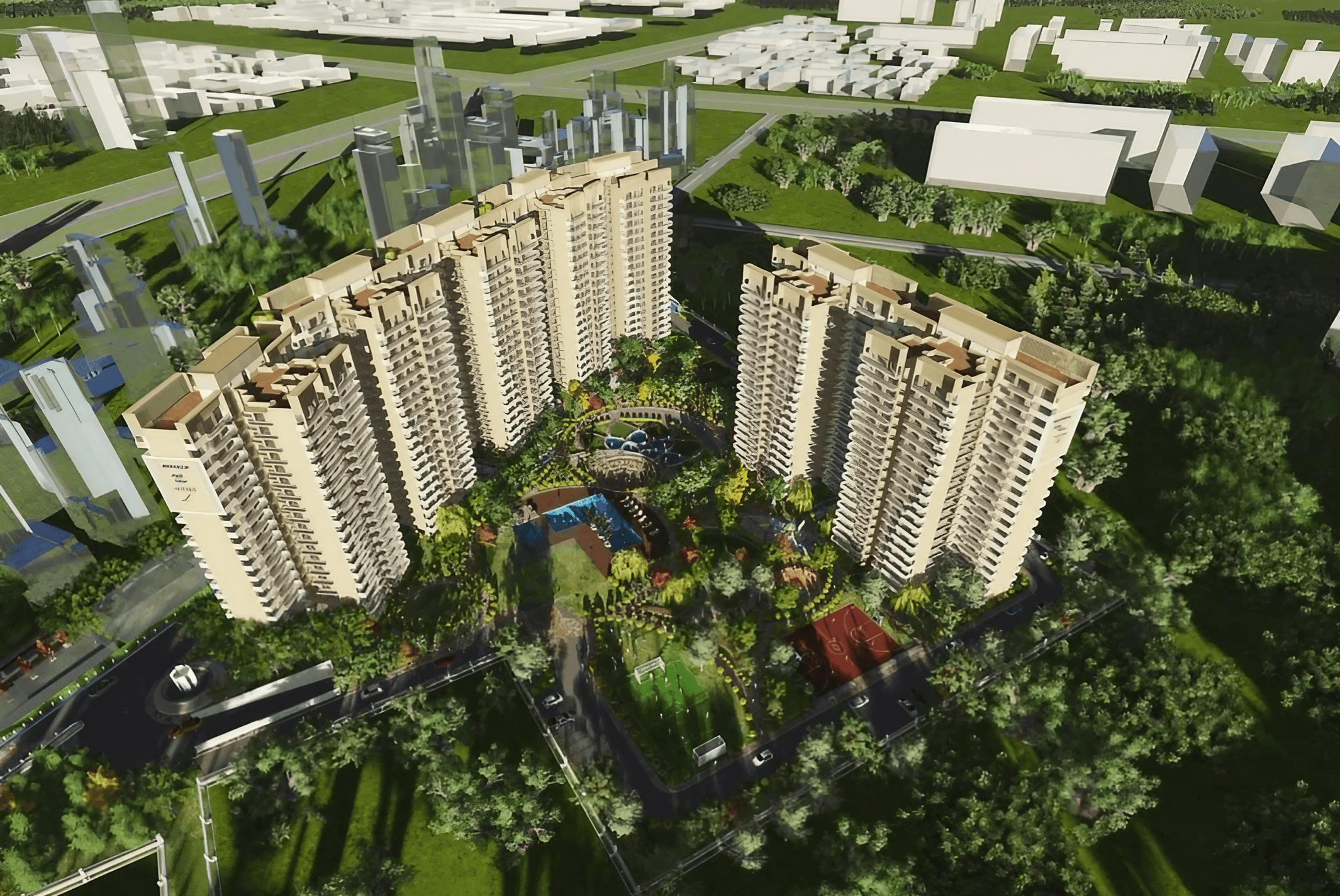 Bestech Altura Sector 79, Gurgaon Bestech Altura Aerial View