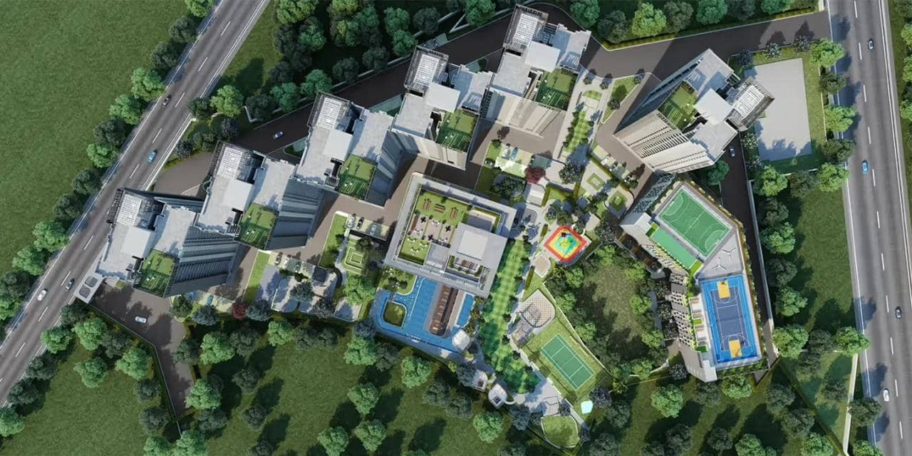 Godrej Woods Phase 1 Sector 43, Noida Godrej Woods From Top