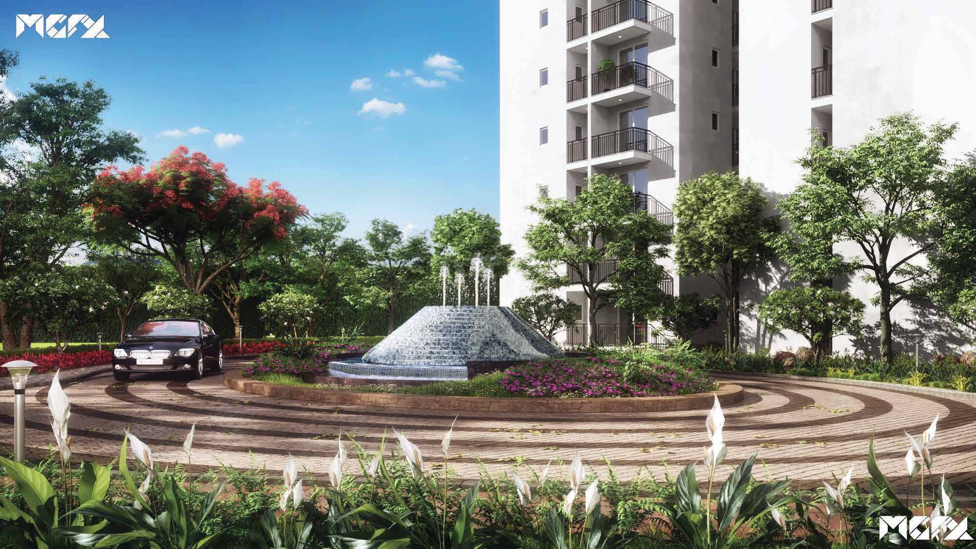 Godrej Habitat Sector 3, Gurgaon Godrej Habitat | Entrance Fountain (Rendering)