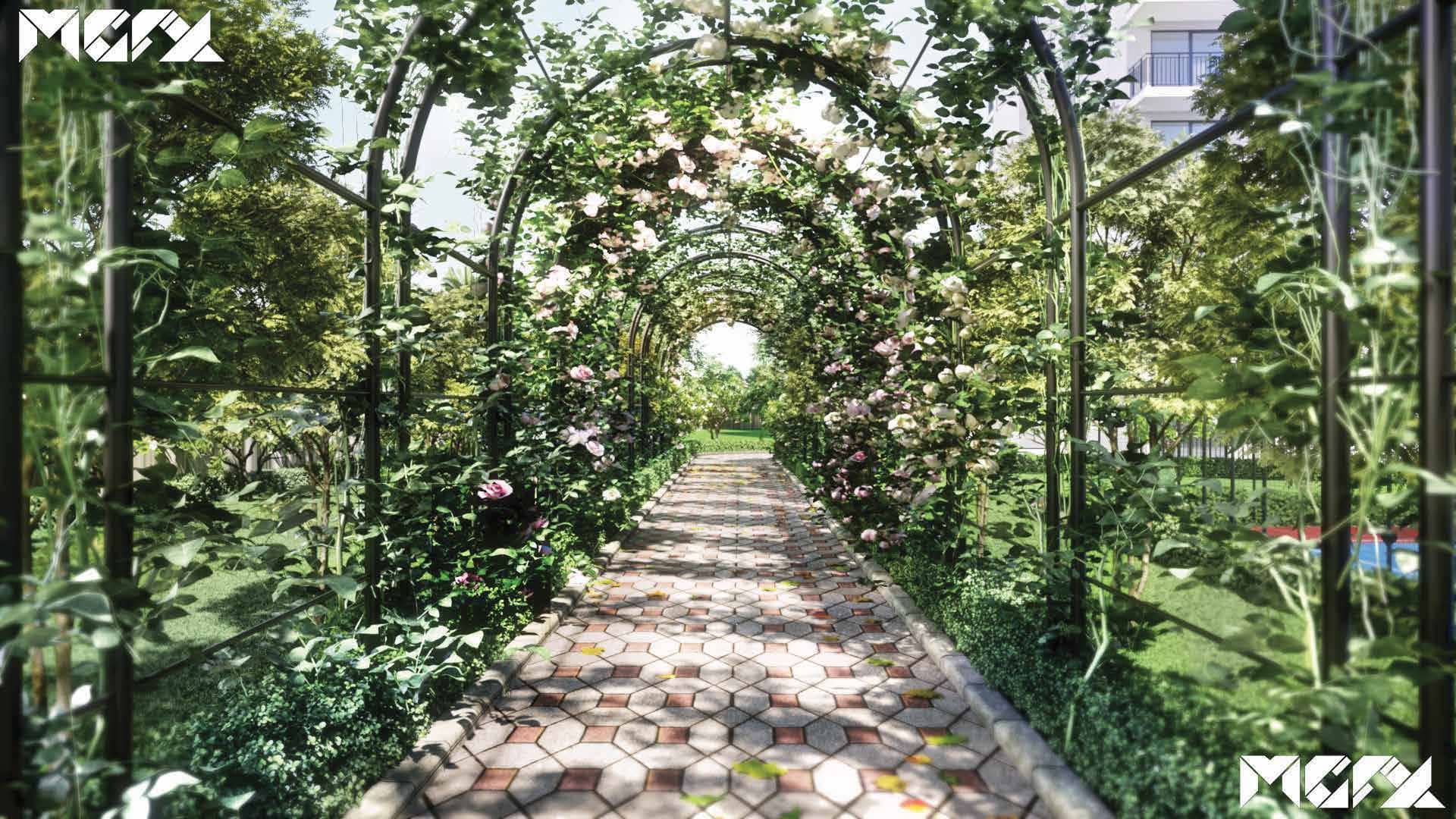 Godrej Habitat Sector 3, Gurgaon Godrej Habitat | Green Walkway (Rendering)