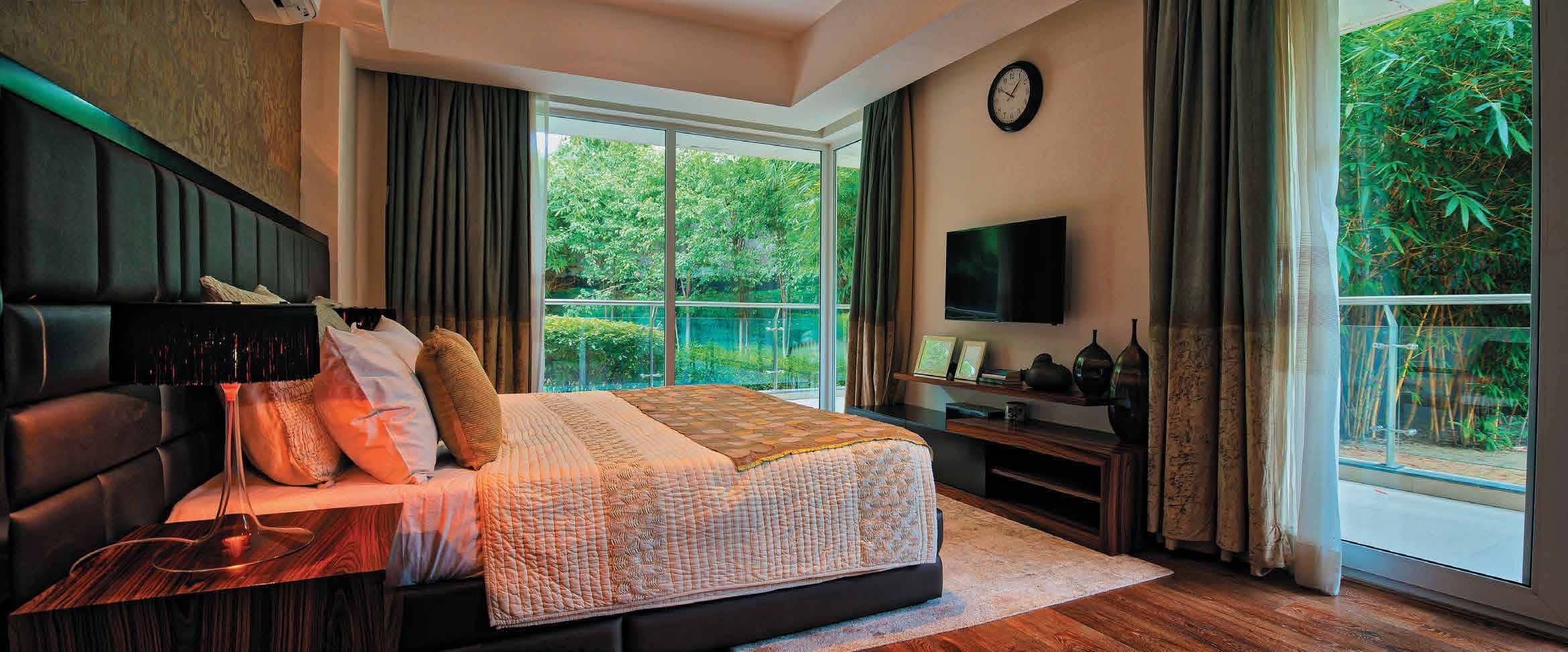 Mahindra Luminare Phase 3 Gurgaon Mahindra Luminare - Show Apartment Bedroom (Aug 2017; Furnishings Excluded)