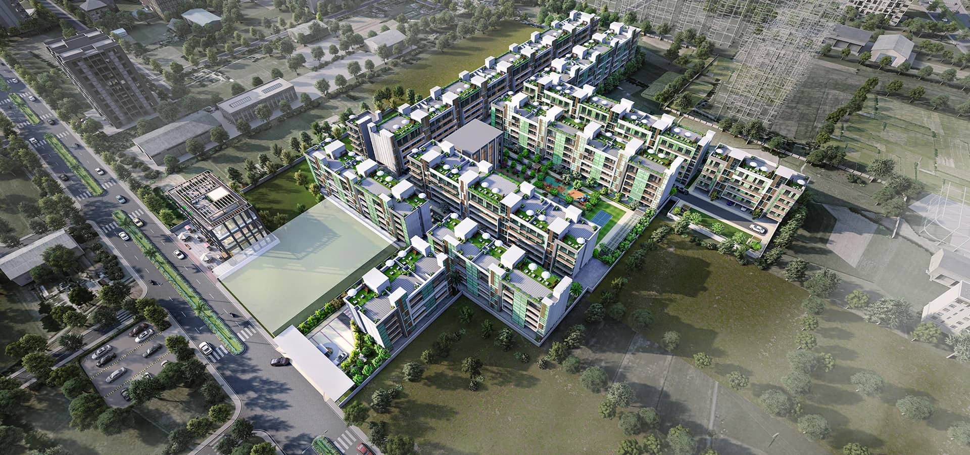 Signature Global City  63a(2) Gurgaon City 63A - Aerial View (Artistic Impression)