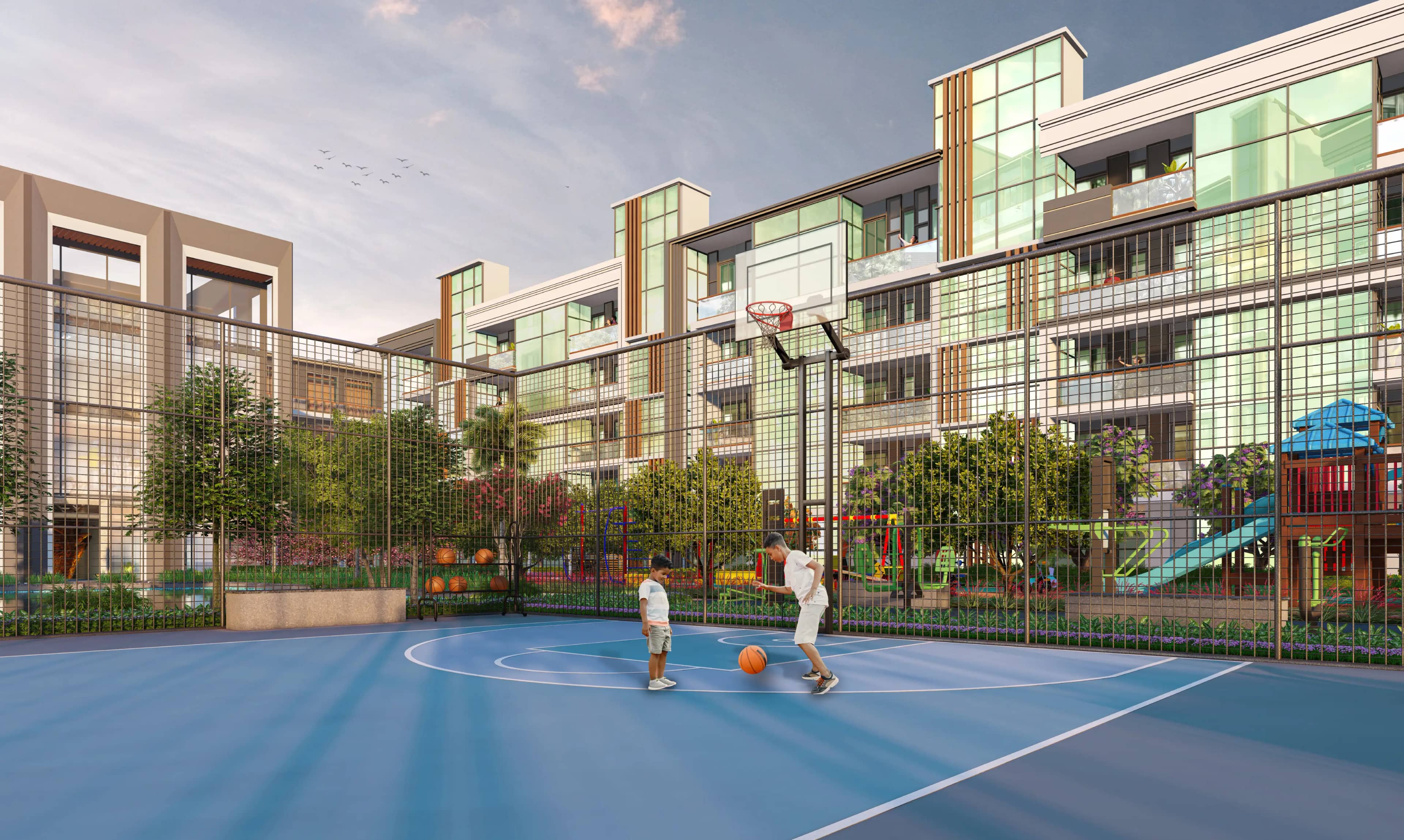 Signature Global City  63a(2) Gurgaon City 63A - Basketball Court (Artistic Impression)