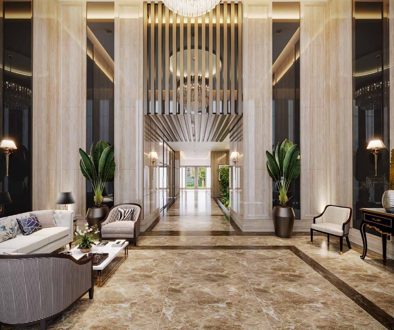 Sobha City Vista Residences Sector 108, Gurgaon Double Height Visitors Lounge