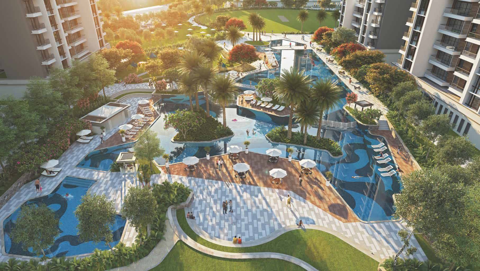Sobha City Vista Residences Sector 108, Gurgaon Lakelet and Landscape