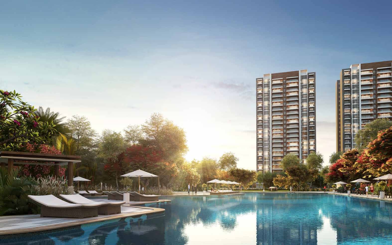 Sobha City Vista Residences Sector 108, Gurgaon Lagoon Pool