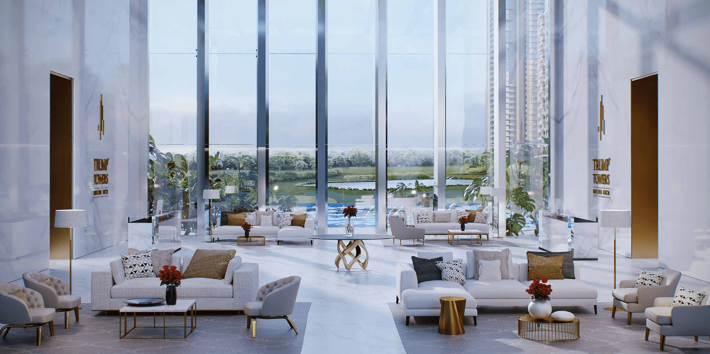 Trump Towers Delhi Ncr GURUGRAM, BADSHAHPUR ST Trump Towers Delhi NCR - Double Height Lobby Lounge