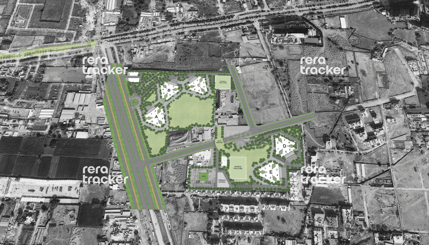 DLF Arbour Gurgaon DLF Arbour Masterplan Superimpose