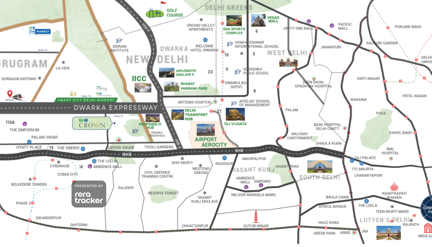 M3M CROWN PHASE 1 Gurgaon M3M Crown Location