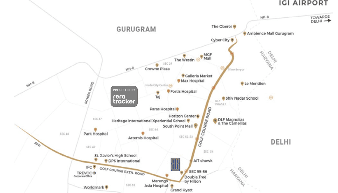 Trevoc Royal Residences Location