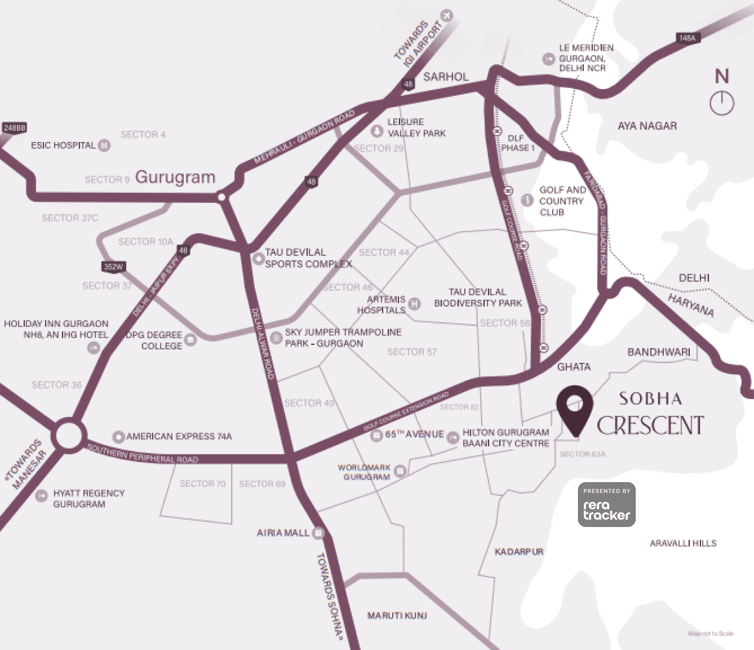 Sobha Crescent Location
