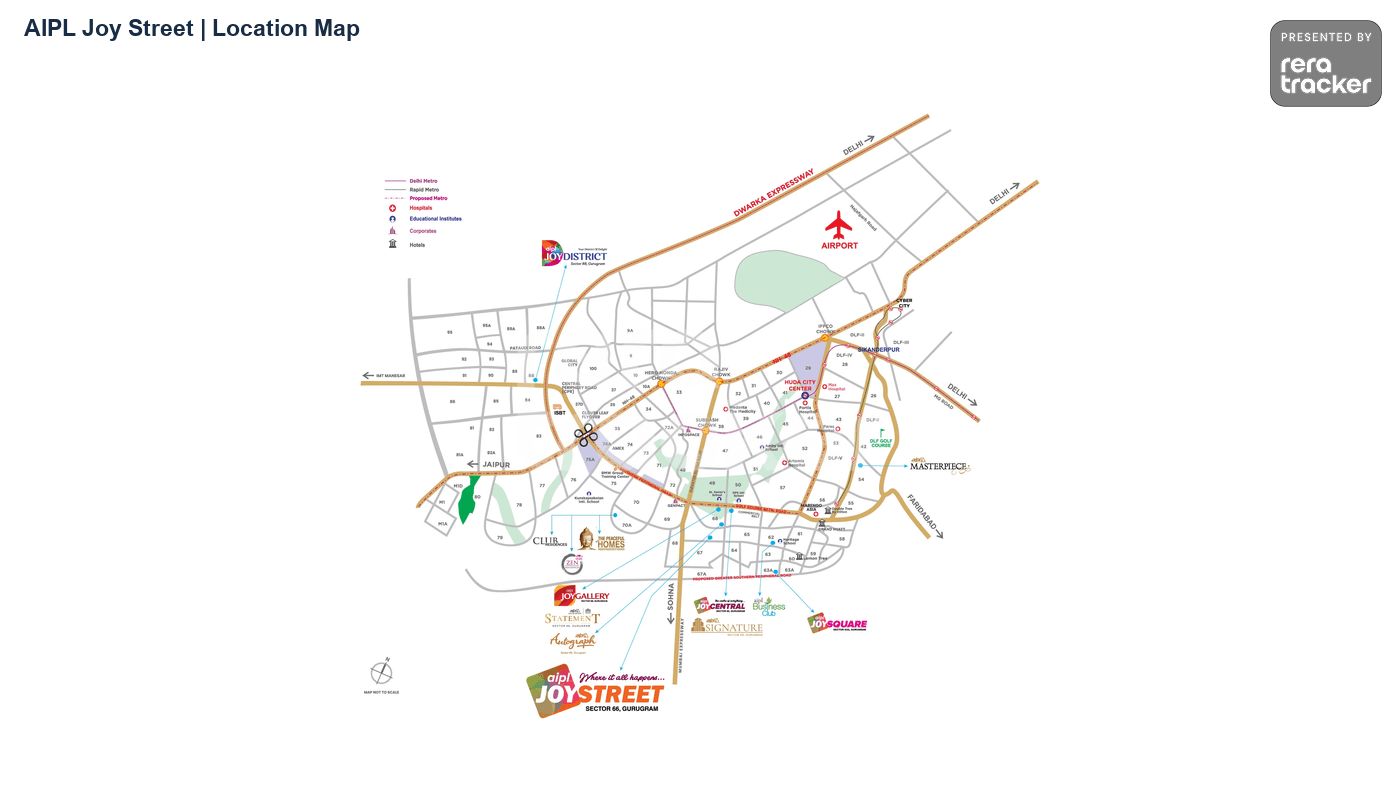AIPL Joy Street Sector 66, Gurgaon AIPL Joy Street | Location Map
