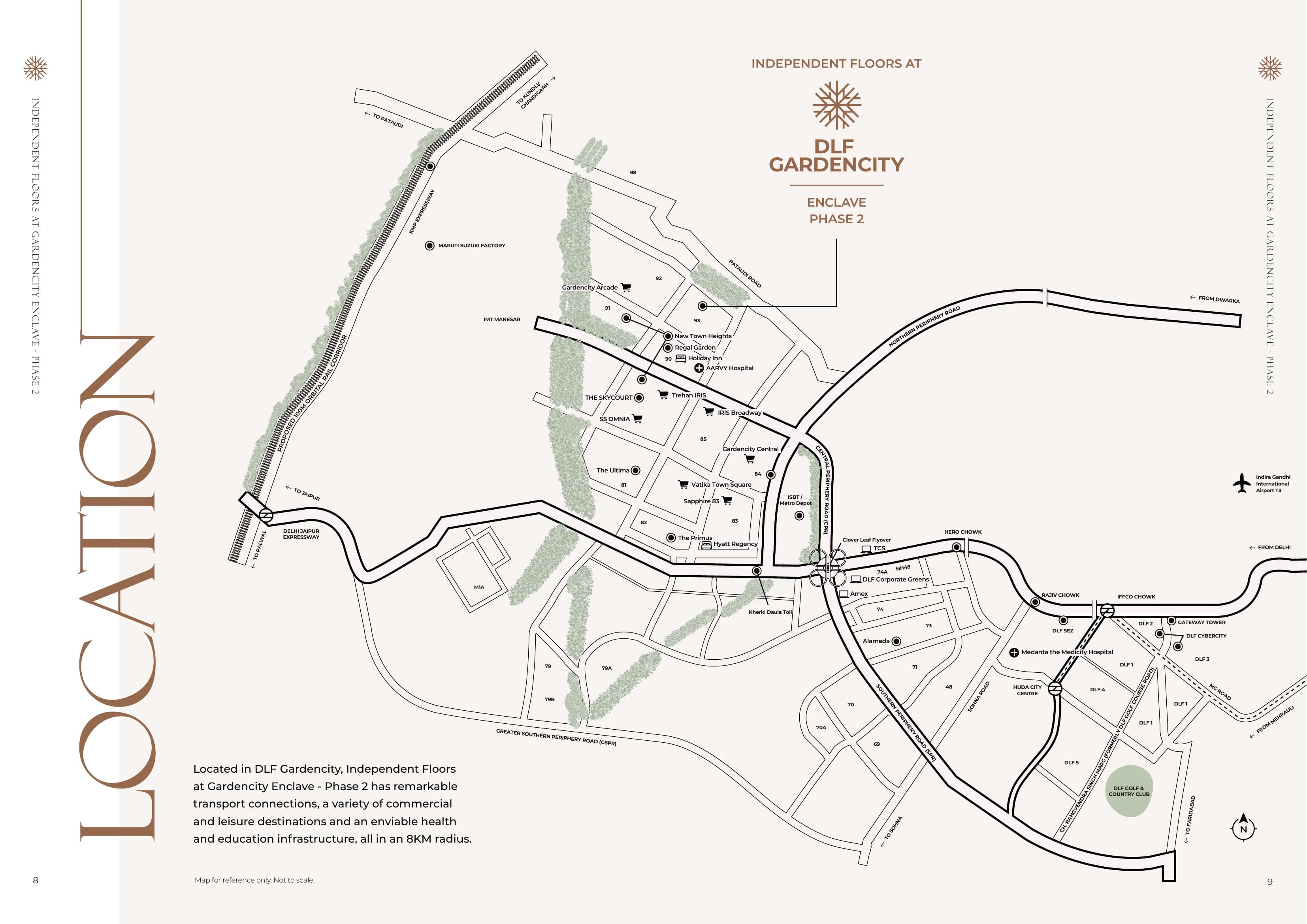 Dlf Gardencity Enclave Gurgaon DLF Garden City Enclave Location Map